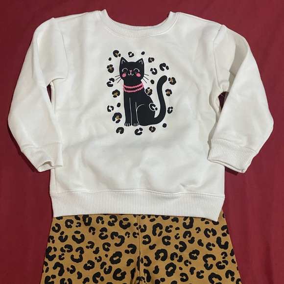 Animal print cat outfit toddler girl - Picture 2 of 5